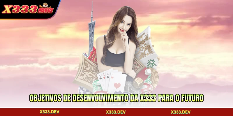 Objetivos de desenvolvimento da X333 para o futuro